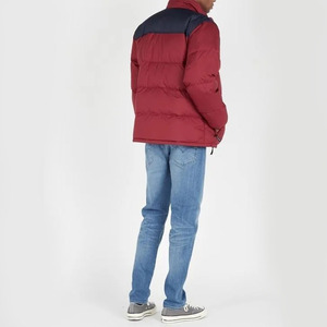 Chaqueta de Invierno para Hombre, con Bloques de Color, Cuello Alto, Resistente al Viento, Relleno de Poliéster, Estilo Casual para Exteriores, Corte Regular - Product Image 3