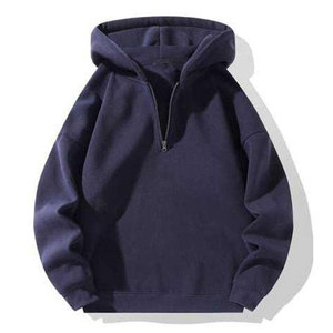 Sweat-shirts d'hiver pour hommes de haute qualité, vente en gros, broderie de logo personnalisée, streetwear, molleton épais, polyester/coton vieilli - Product Image 4