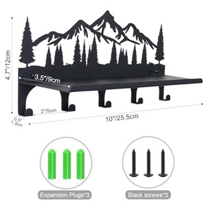 Personalized Metal Camping <b>Key</b> Holder with Family Name - Wholesale Steel Wall Hooks - Product Image 5