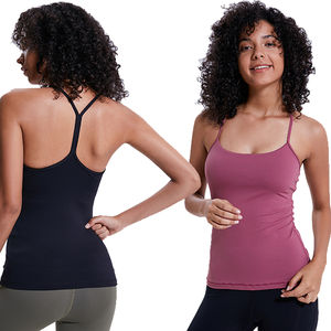 Débardeur de sport pour femme sur mesure, tissu tricoté respirant pour le confort et le style, couleur unie, tenue décontractée d'été pour l'entraînement - Product Image 5