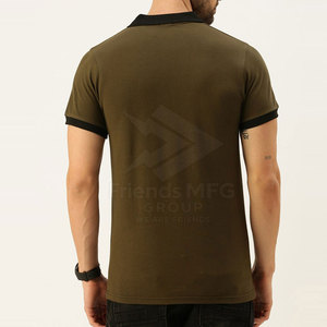 Chemises décontractées pour hommes de qualité supérieure, coupe ajustée, respirantes, écologiques, en polyester/coton, faible MOQ - Product Image 2