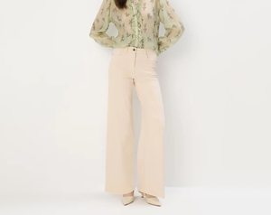 Pantalons en jean pour femmes fabriqués au Pakistan, élégants, à taille haute et à jambes larges, confortables et tendance, vêtements décontractés modernes - Product Image 5