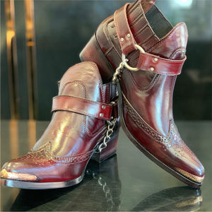 Botas con Cordones de Cuero Vacuno Puro, Color Negro, para Hombre, Personalizables con Logotipo, Todas las Tallas, Estilo Clásico, Moda 2026, Hechas a Mano - Product Image 6