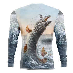 Vêtements de pêche personnalisés UPF 50, jersey de pêche pour homme, vêtements de pêche, sweat-shirt à manches longues anti-UV, jersey de pêche - Product Image 2