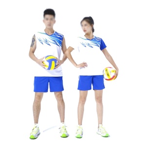 ชุดยูนิฟอร์มวอลเลย์บอลแบบยูนิเซ็กซ์ คอวี แขนกุด ผ้าโพลีเอสเตอร์ซับเหงื่อ ไซส์ใหญ่ สำหรับผู้ใหญ่ ทุกฤดูกาล - Product Image 1