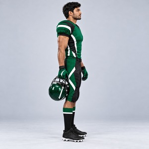 Uniforme de football américain personnalisé unisexe, impression par sublimation, polyester respirant, tenue d'équipe adulte, ensemble d'uniformes de football américain - Product Image 2
