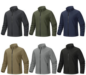 Chaquetas cortavientos cómodas para hombre, chaquetas con cuello alto para adultos, doble capa de poliéster y forro polar, chaqueta de la mejor calidad para hombre - Product Image 4