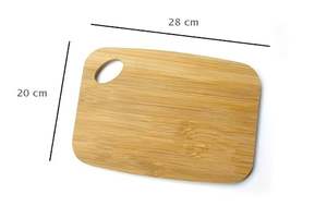 เขียงไม้ไผ่พรีเมียม ทนทาน ขนาดเล็ก พร้อมด้ามจับ สำหรับหั่นผลไม้ ผัก ชีสในครัว - Product Image 3