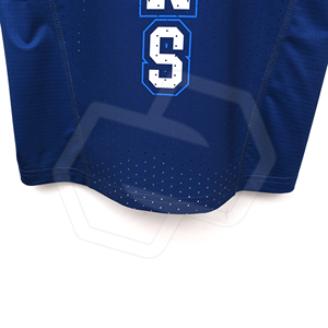 Camiseta Deportiva Sublimada Azul Personalizada al por Mayor, Ecológica, Unisex para Adultos, Transpirable, de Poliéster, para Atletismo - Product Image 5