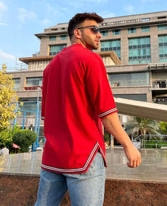 เสื้อยืดสำหรับผู้ชายผ้าฝ้าย100% คอกลมแขนสั้นเปล่าขนาดพลัสไซส์ - Product Image 5