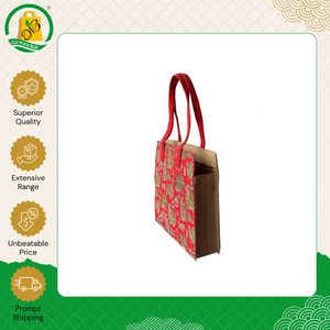 Distribuidor Confiable Vende Bolsas de Compras de Yute Ecológicas 100% con Diseño Moderno, Libres de Azo, Impresas y Reutilizables con Asa Integrada - Product Image 3