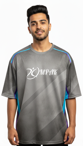 Vêtements décontractés pour hommes, style urbain tendance, coupe régulière, sublimation polyester/coton, séchage rapide, respirant, pour tous les jours - Product Image 2