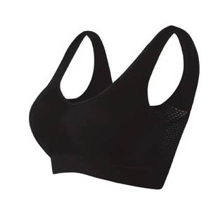 Soutien-gorge de sport push-up personnalisé pour femme, extensible dans quatre directions, dos croisé, haut de sport uni, vêtements de fitness pour la gym, soutien-gorge de sport pour femme - Product Image 2