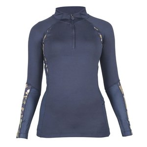 Camisetas Térmicas de Primera Calidad para Mujer, Modernas, Casuales, con Logotipo Bordado, para Equitación, Entrenamiento, con Cierre, Ligeras, de Secado Rápido y Elásticas - Product Image 5