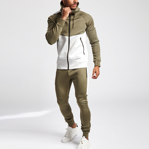 Ensemble de survêtement unisexe en molleton 100 % coton pour l'hiver, 2 pièces, grande taille, sweat-shirt à capuche respirant et pantalon de jogging à séchage rapide - Product Image 1