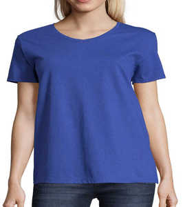 Camisetas de Verano para Mujer, Corte Regular, 100% Algodón, Ecológicas, de Secado Rápido, Antiarrugas, Precio al por Mayor, Nueva Llegada, Alta Calidad - Product Image 3