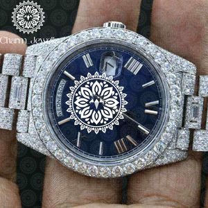 ชาร์ม ลักชัวรี วินเทจนาฬิกาข้อมือผู้ชาย 40 มม. ระบบอนาล็อกกลไกอัตโนมัติ วันที่อัตโนมัติ กันน้ำ 10 บาร์ ประดับเพชร - Product Image 5