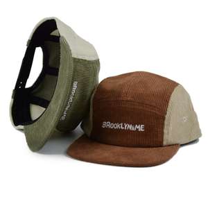 Venta al por Mayor de Gorras de Pana de 5 Paneles Personalizadas Multicolores para Bebés, Niños Pequeños y Jóvenes, para Correr y Hacer Senderismo, sin Estructura - Product Image 5