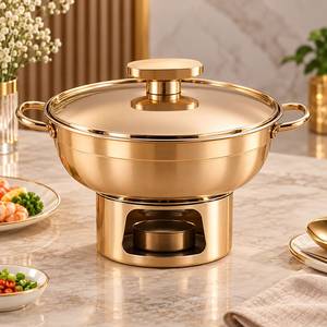 Hammered Copper Finish Stainless Steel Chafing Dish <b>Buffet</b> <b>Server</b> Premium <b>Food</b> <b>Warmers</b> And Casseroles For Catering - Product Image 3