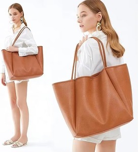 Oversize Pu Leather <b>Tote</b> Women Weekender Bag Shopper Handbag Travel Purse Shoulder Bags - Product Image 4