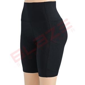 Blaze Fight Wear Personnalisé Taille Haute Yoga Booty Shorts Femmes Plage Booty Shorts Rouge Chaud Taille Haute Taille Élastique Yoga Leggings - Product Image 5