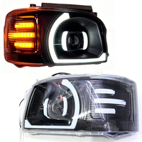 Phare avant LED Black Angel Eye pour Toyota Hiace Bus KDH200 2005-2009, pièces de phare LED KDH200 81150-26390 LH 81110-26390 RH