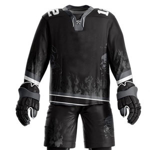 Nouvel uniforme de hockey sur glace très demandé, 100 % polyester, avec logo personnalisé, pour un usage décontracté et sportif. - Product Image 6