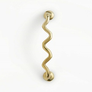 Designer Brass Cabinet <b>Pulls</b> Bar Shape Traditional Design Durable Kitchen Furniture Hardware for Wardrobe Kitchen Customizable - Product Image 4