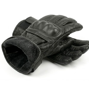Gants de moto en cuir de qualité supérieure, confortables, respirants, avec poignées antidérapantes, étanches, support de sécurité, sangle de poignet réglable, anti-choc - Product Image 3