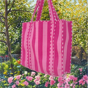 กระเป๋าสะพายผ้าฝ้ายสีพื้นสดใสความจุขนาดใหญ่ สำหรับฤดูร้อน ฤดูใบไม้ผลิ ไปเที่ยวชายหาด ใช้ในชีวิตประจำวัน แฟชั่น - Product Image 6