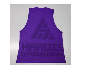 Camiseta sin mangas de algodón de alta calidad para hombre, para gimnasio, fitness, tallas grandes, OEM, de verano. - Product Image 2