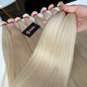 Puntas Planas de Platino de 5x5mm, Color Rubio de Moda, Provenientes de 1-2 Donantes, para Instalación de Cabello - Product Image 1