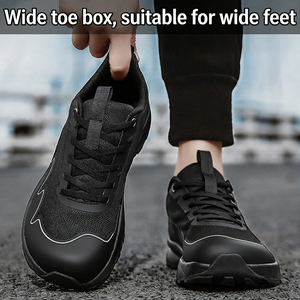 New ROWOO <b>Wide</b>-<b>Toe</b> Outdoor Casual Hiking Running <b>Shoes</b>-Loose Fit Wear-Resistant Anti-Slip Mesh Upper EVA Midsole TPR Outsole All - Product Image 4