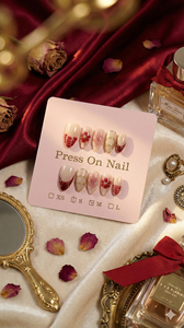 <span class=keywords><strong>Uñas</strong></span> Postizas Hechas a Mano con Diseño <span class=keywords><strong>de</strong></span> Flor Roja, <span class=keywords><strong>Uñas</strong></span> Francesas <span class=keywords><strong>de</strong></span> Lujo Personalizadas, <span class=keywords><strong>Uñas</strong></span> Almendradas <span class=keywords><strong>Largas</strong></span>, Cobertura Completa, Reutilizables, Puntas Decorativas - Product Image 2