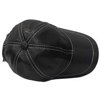 Casquettes de baseball en cuir véritable Kivotech, haute qualité, imperméables, classiques, à fermeture snapback