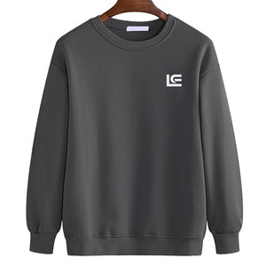 Sweat-shirts d'hiver décontractés pour hommes, en coton mélangé, à col rond, surdimensionnés, avec logo personnalisé imprimé en gros - Product Image 1