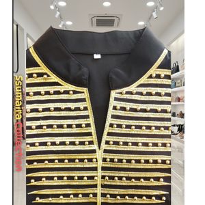 Tendencias 2026 de Cp Premium: Vestido de Noche Modesto con Bordado y Paneles en Contraste, Patrón Geométrico, Silueta en A y Cuello en V - Product Image 5