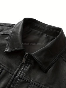 Últimas chaquetas de moda de cuero genuino de corte regular de moda chaqueta de moda de cuero de diseño premium de calidad superior para hombres - Product Image 6
