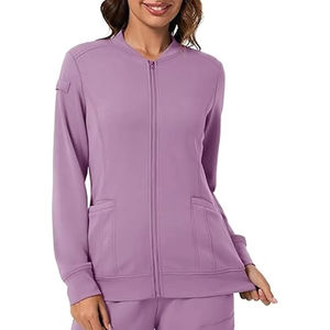 Blouses d'hôpital personnalisées avec logo, blouses d'infirmière extensibles, hauts de blouses d'hôpital, uniformes médicaux d'hôpital en gros - Product Image 5