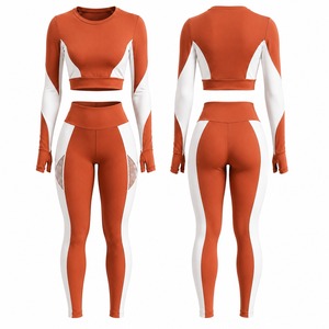 Wholesale Women's Yoga Clothing Seamless Gym Set High Waist Leggings Sports Bra Custom Activewear Manufacturer Direct Factory - Product Image 6