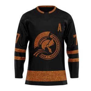 Jersey de Hockey sobre Hielo de Primera Calidad, Fabricado en EE. UU., con Logotipo Personalizado, Tejido Transpirable, 100% Alta Calidad, Precio de Fábrica, Pedidos al por Mayor Directamente de Fábrica - Product Image 3