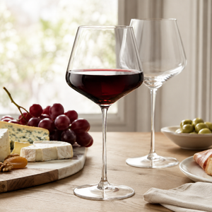 Verre à vin en borosilicate fait main avec logo personnalisé, 720 ml, pour cadeaux d'entreprise et kits de bienvenue promotionnels - Product Image 1