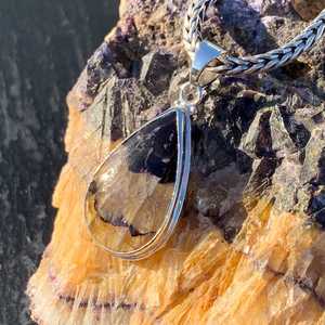 Colgante de Plata de Ley con Fluorita Azul John Chapado en Oro Hecho a Mano, Elegante y Clásico, Regalo de Compromiso con Piedra Preciosa - Product Image 5