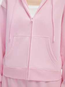 New Arrival 2026 Unisex Hooded Fleece Tracksuit Wholesale Price Breathable High Quality Winter Custom Logo Solid Pattern - Product Image 6