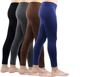 Leggings Deportivos Transpirables para Mujer, Color Negro Sólido, Ajuste Ceñido, para Gimnasio y Entrenamiento - Product Image 3