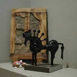 H 20.32 x L 30.48 x W 7.62 cm Animal Sculpture Handmade Metal <b>Figure</b> Tabletop Decor for Living Room - Product Image 3
