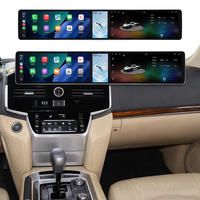 Layar Sentuh Android Baoshang 12.3+12.3 Inch Untuk Toyota Land Cruiser 2016-2022 Pemutar Video Radio GPS Navigasi Head Unit