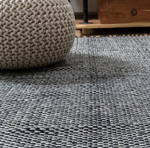 Alfombra de lana abstracta hecha a mano |   Alfombra de Lana Tejida a Mano, Ecológica y Apta para Mascotas, con Flecos, para Sala de Estar, Dormitorio y Hogar - Product Image 6