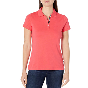 Tenue prête pour l'été, tissu respirant, design à manches courtes, adapté à la vie quotidienne et aux occasions décontractées, chemises polo pour femmes. - Product Image 6