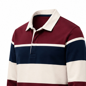 เสื้อโปโลรักบี้ชาย บริการ OEM ผลิตจากโรงงานโดยตรง ปรับราคาได้ ดีไซน์โดดเด่น ผู้ผลิตชั้นนำ เสื้อโปโลรักบี้ชาย - Product Image 6